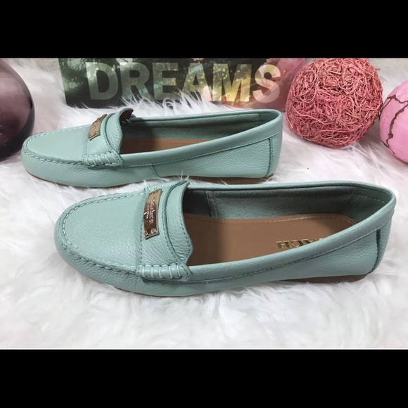 Coach Shoes Rare New Coach Loafers Shoes Mint Green Sz 75 Poshmark